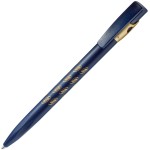 KIKI FROST GOLD, ручка шариковая, бордо/золотистый, пластик Синий