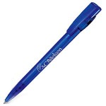 KIKI FROST, ручка шариковая, фростированный белый, пластик Синий