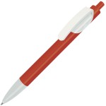 TRIS, ручка шариковая, белый, пластик Красный