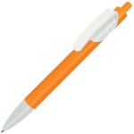 TRIS, ручка шариковая, белый, пластик Оранжевый