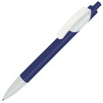 TRIS, ручка шариковая, белый, пластик Синий