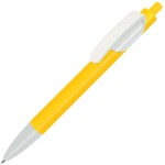 TRIS, ручка шариковая, белый, пластик Жёлтый