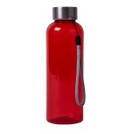 Бутылка для воды WATER, 550 мл, красный, пластик rPET, нержавеющая сталь