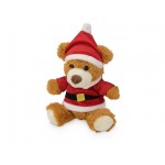 Плюшевый медведь «Santa» красный
