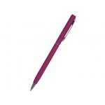 Ручка металлическая шариковая «Palermo», софт-тач бордовый/серебристый