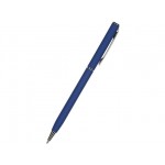 Ручка металлическая шариковая «Palermo», софт-тач синий/серебристый