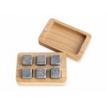 Набор камней для виски в подарочной деревянной коробке «Speyside» серый