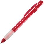ALLEGRA, ручка шариковая, прозрачный зеленый, пластик Красный