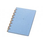 Блокнот А6 с бумажным карандашом и семенами цветов микс синий