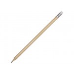 Шестигранный карандаш с ластиком «Presto» натуральный