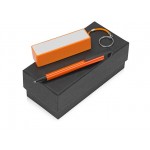 Подарочный набор «Kepler» с ручкой-подставкой и зарядным устройством оранжевый