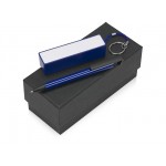 Подарочный набор «Kepler» с ручкой-подставкой и зарядным устройством синий