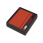 Подарочный набор Vision Pro Plus soft-touch с флешкой, ручкой и блокнотом А5 красный