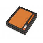 Подарочный набор Vision Pro Plus soft-touch с флешкой, ручкой и блокнотом А5 оранжевый