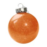 Шар новогодний FLICKER, диаметр 8 см., пластик, белый Оранжевый