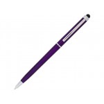 Ручка пластиковая шариковая «Valeria» пурпурный/серебристый