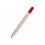 «Растущий карандаш» mini с семенами гвоздики серый/красный