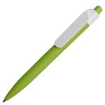 Ручка шариковая N16 soft touch, голубой, пластик, цвет чернил синий Зеленое яблоко