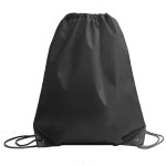 Рюкзак мешок с укреплёнными уголками BY DAY, белый, 35*41 см, полиэстер 210D Черный