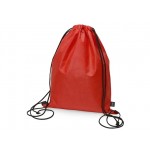 Рюкзак-мешок Reviver из нетканого переработанного материала RPET красный