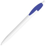 Ручка шариковая X-1 WHITE, белый/желтый непрозрачный клип, пластик Синий