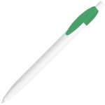 Ручка шариковая X-1 WHITE, белый/желтый непрозрачный клип, пластик Зеленый