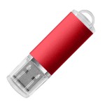 USB flash-карта ASSORTI (32Гб), зеленая, 5,8х1,7х0,8 см, металл Красный