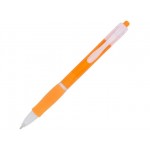 Ручка пластиковая шариковая «Trim» оранжевый/белый