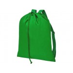 Рюкзак «Lerу» с парусиновыми лямками зеленый
