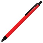 IMPRESS, ручка шариковая, белый/черный, металл Красный