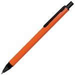 IMPRESS, ручка шариковая, белый/черный, металл Оранжевый