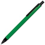 IMPRESS, ручка шариковая, белый/черный, металл Зеленый
