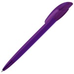 Ручка шариковая GOLF LX, прозрачный желтый, пластик Фиолетовый