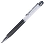 STARTOUCH, ручка шариковая со стилусом для сенсорных экранов, перламутровый розовый/хром, металл Черный