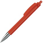 TRIS CHROME, ручка шариковая, желтый/хром, пластик Красный