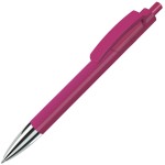 TRIS CHROME, ручка шариковая, желтый/хром, пластик Розовый