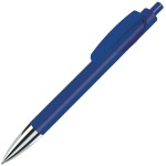 TRIS CHROME, ручка шариковая, желтый/хром, пластик Синий