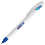 MANDI, ручка шариковая, зеленый/белый, пластик Синий