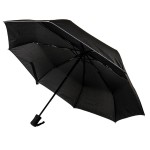 Зонт LONDON складной, автомат, темно-серый, D=100 см, 100% полиэстер Черный