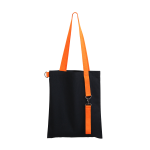 Шоппер Superbag black с ремувкой 4sb чёрный с оранжевым