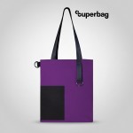Шоппер Superbag Color фиолетовый с черным