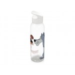 Бутылка для воды «Жил-был Пес» прозрачный/белый