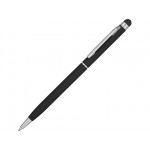 Ручка-стилус металлическая шариковая «Jucy Soft» soft-touch черный
