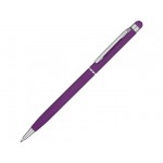 Ручка-стилус металлическая шариковая «Jucy Soft» soft-touch фиолетовый