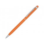 Ручка-стилус металлическая шариковая «Jucy Soft» soft-touch оранжевый
