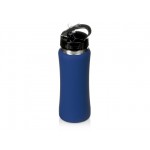 Бутылка для воды «Bottle C1», soft touch, 600 мл темно-синий/серебристый
