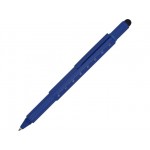 Ручка-стилус металлическая шариковая «Tool» с уровнем и отверткой синий