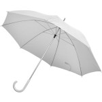 Зонт-трость с пластиковой ручкой, механический, белый, D=103 см, 100% полиэстер 190T