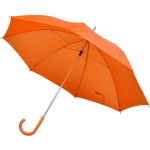 Зонт-трость с пластиковой ручкой, механический, белый, D=103 см, 100% полиэстер 190T Оранжевый