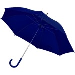 Зонт-трость с пластиковой ручкой, механический, белый, D=103 см, 100% полиэстер 190T Темно-синий